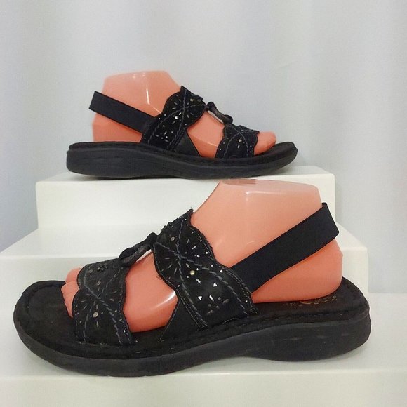 Earth Spirit Shoes Earth Spirit Sandals Womens 9 Black Gelron 200